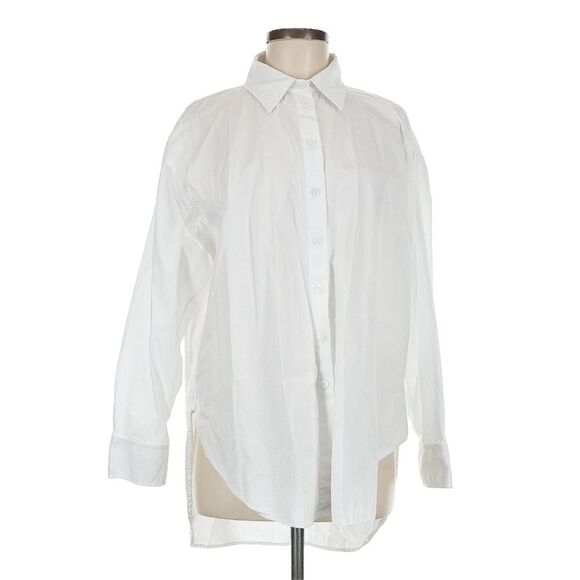For Days Organic Poplin Oversized Button Down White - Picture 2 of 6